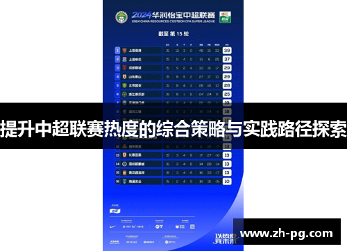 提升中超联赛热度的综合策略与实践路径探索